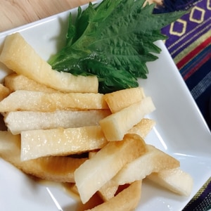 中まで味が染みてる♪長芋の醤油漬け